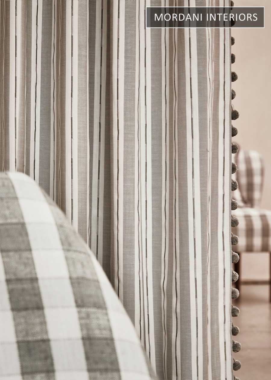 Striped Organic Cotton Curtains