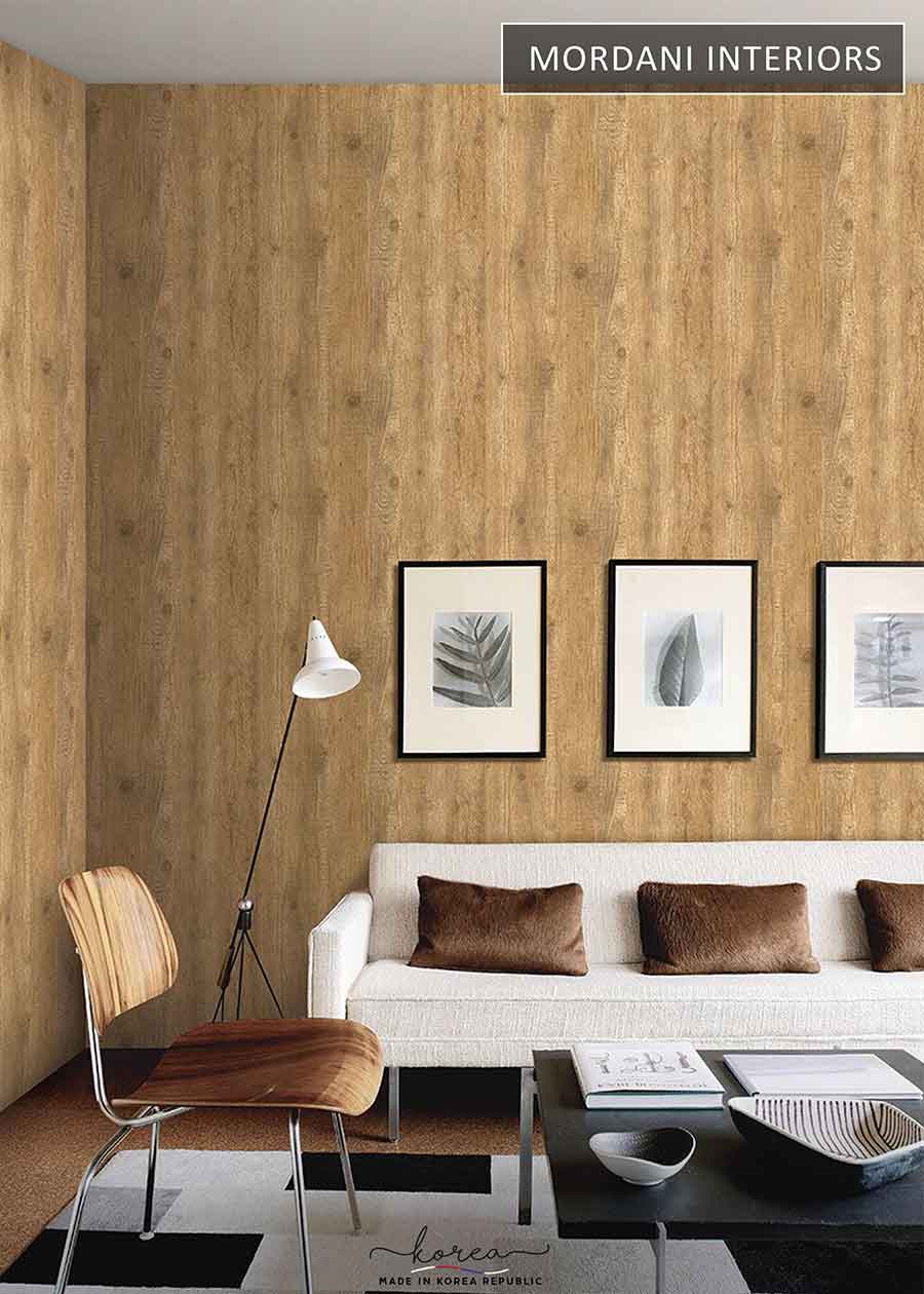 Vertical Oak Wood Wallpaper.