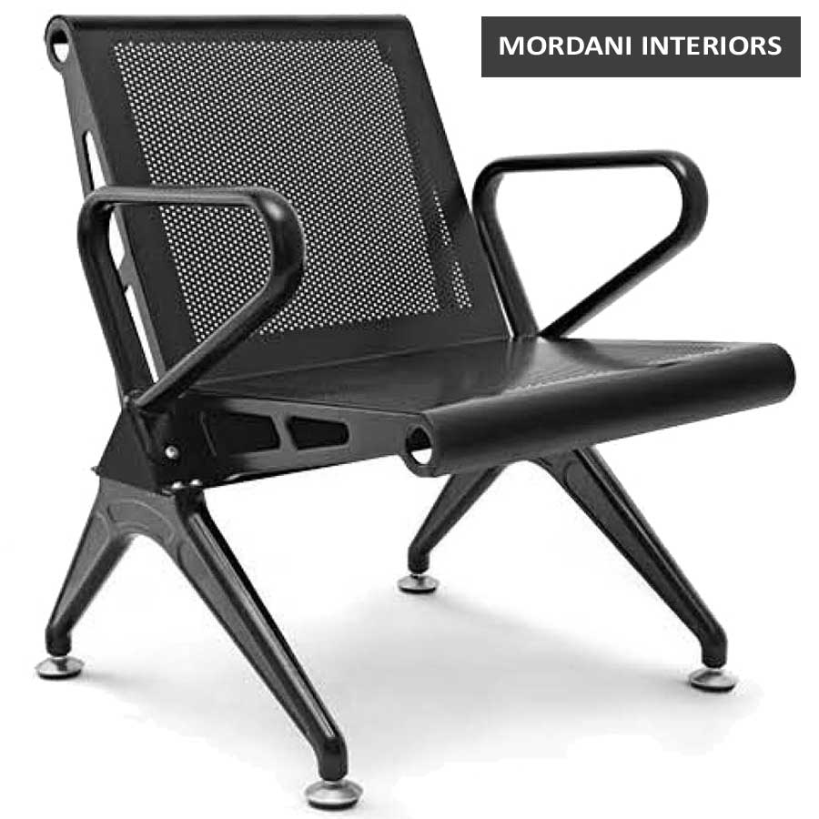 Jarvis Black 1 Seater Waiting Area Chair