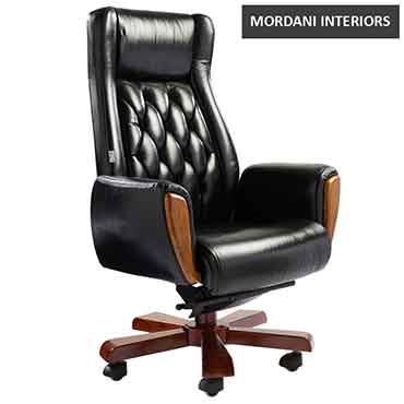 Napoleon High Back 100% Genuine Leather Chair