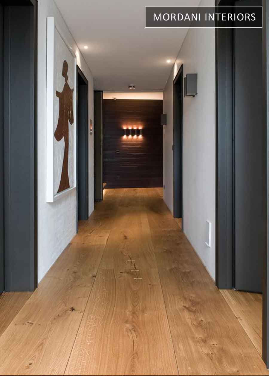 Wide Caramel Oak Engineered Wooden Flooring